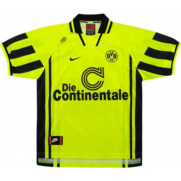 Authentic Camiseta Dortmund 1ª Retro 1996 1997 Amarillo